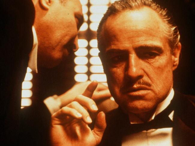 Marlon Brando in scene from 1972 film 'The Godfather'. Pic. Supplied