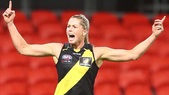 Tigers starlet Katie Brennan is part of the 40-player AFLW All-Australian squad. Picture: Getty Images