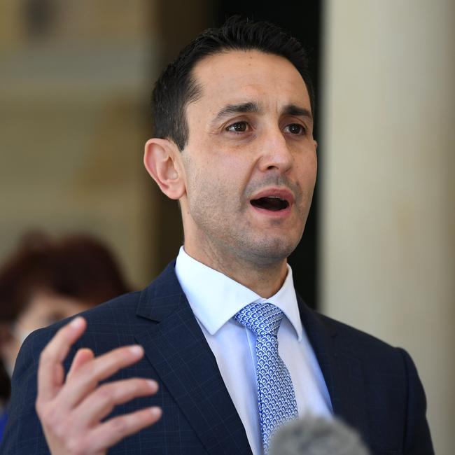 Opposition leader David Crisafulli has slammed Annastacia Palaszczuk’s messaging around the PCR tests. Picture: Dan Peled