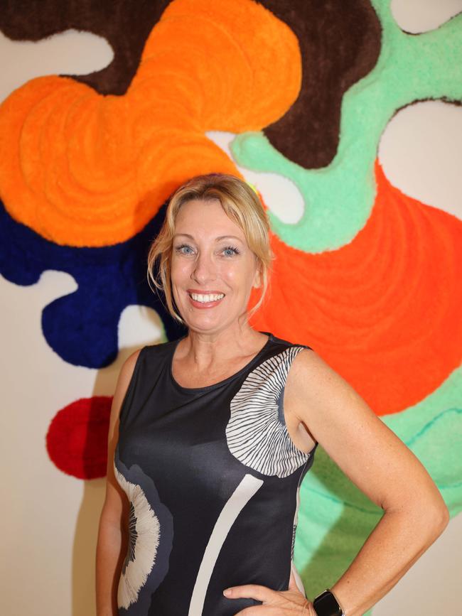 Natasha Edwards at the SWELL Art Prize at Broadbeach Community Space for Gold Coast at Large. Picture, Portia Large.