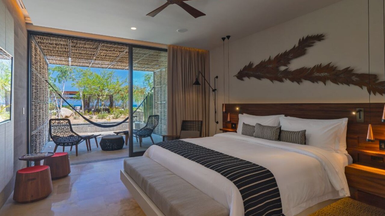 Inside the stunning rooms at ‘Solaz, a Luxury Collection Resort’ with some having their own private plunge pool.