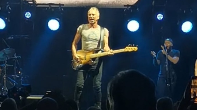 Sting was in top form and fine voice at Rod Laver Arena. Picture: Nui Te Koha