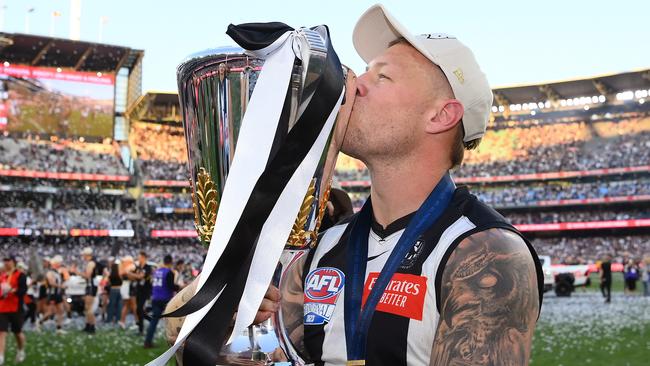 Jordan De Goey savours the moment. Picture: Quinn Rooney/Getty Images