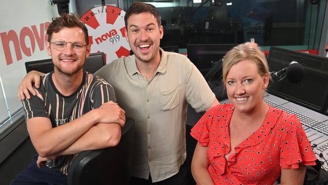 Ben Harvey, Liam Stapleton and Jodie Oddy. Picture: Keryn Stevens