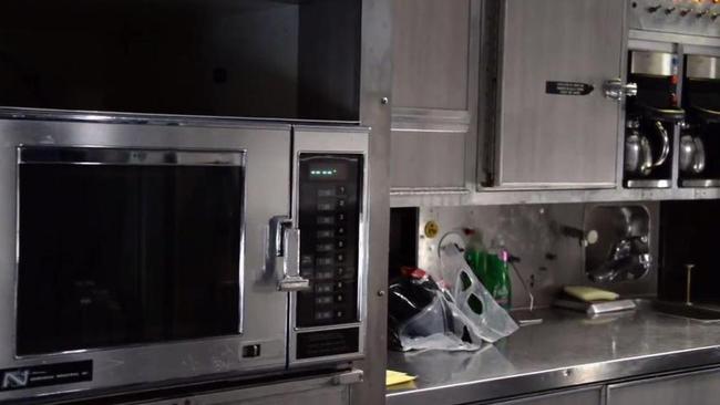 Not the nicest kitchen. Picture: Airsource Military/Youtube