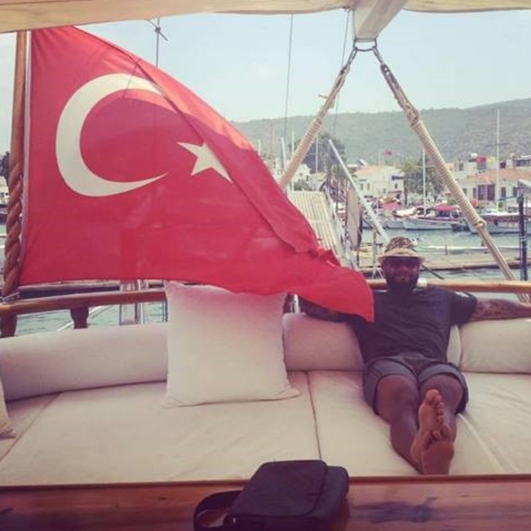 Former Comanchero boss Duax Ngakuru in Turkey. Picture: Network News