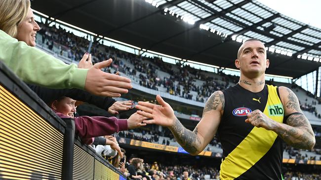 Dustin Martin is one of the most recognisable players in the game. Picture: Quinn Rooney/Getty Images