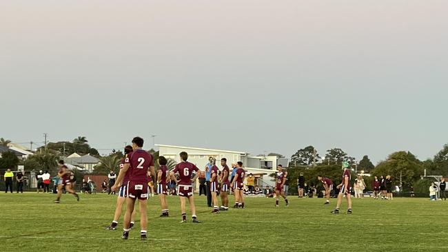 The Wavell SHS Walters Cup defensive line.