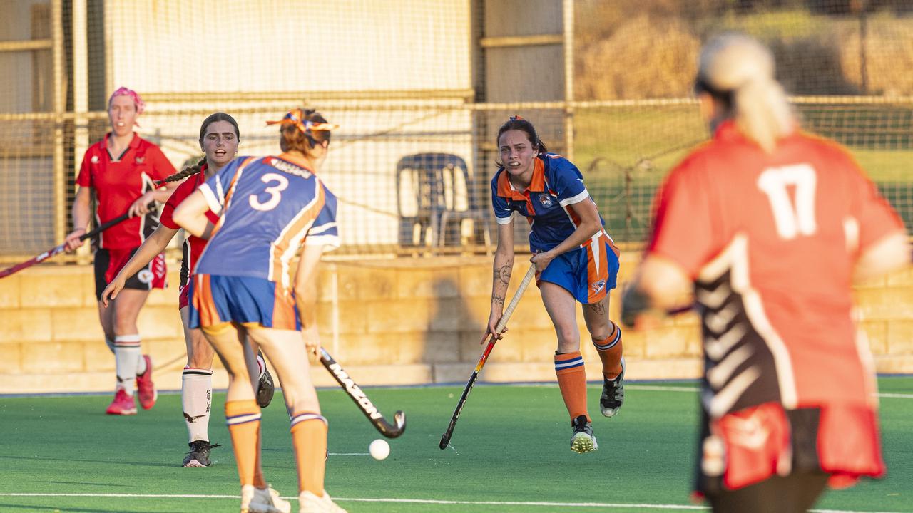 Newtown against Past High Hawks in A3 Women's Toowoomba Hockey grand final at Clyde Park, Saturday, September 7, 2024. Picture: Kevin Farmer