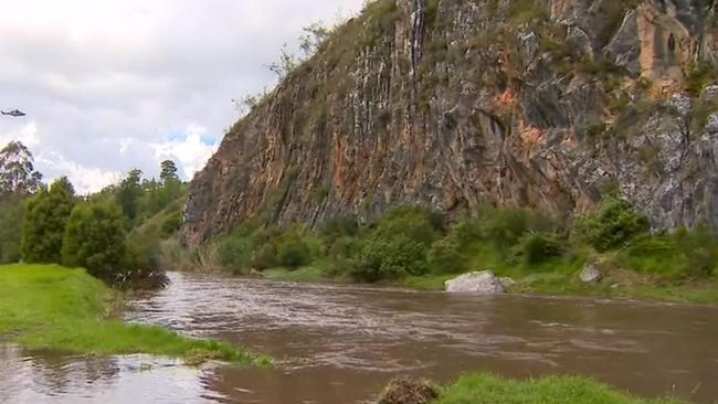 Two people died at a Buchan campground after flash flooding hit the area. Picture: 9 News