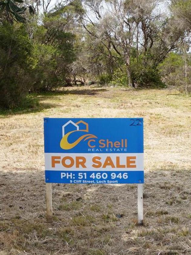 The patch of land in Loch Sport, Victoria. Picture: Supplied