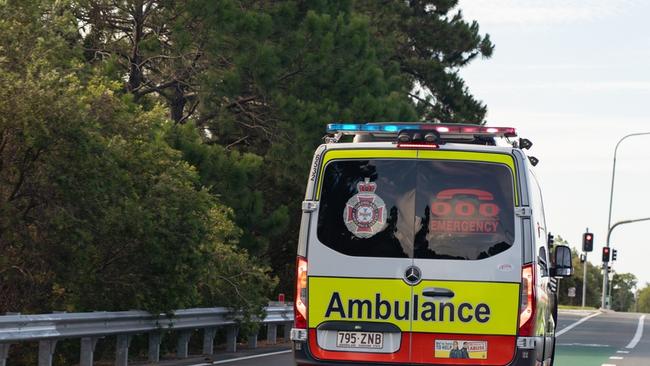 A man has had a lucky escape after his car veered off the Bruce Hwy at Mackay.