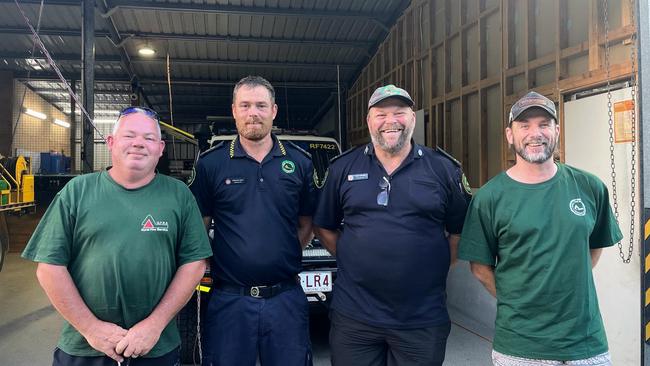 Guanaba Rural Fire Brigade opened their station to the community to offer charging stations, hot showers and washing machine facilities to locals without power. Picture: Emily Walker