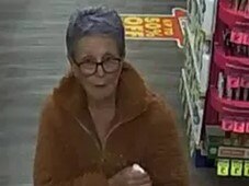 Police want to speak with this woman in relation to a theft from a chemist. Picture: QPS