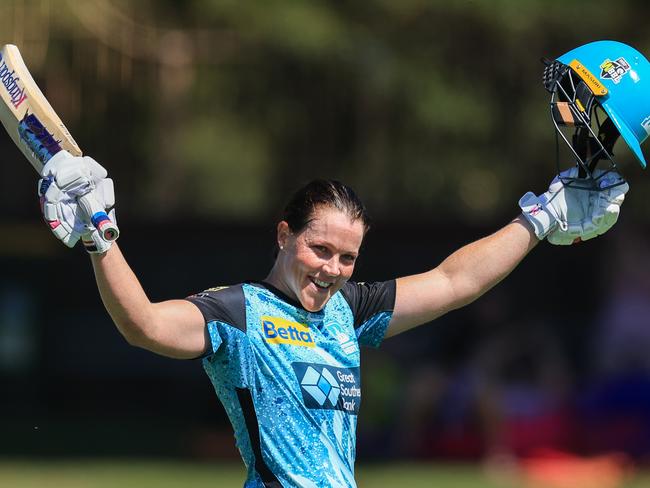 Grace Harris of the Heat is pumped at the prospect of playing on the Gabba against WBBL rivals the Strikers. Picture: Mark Evans/Getty Images