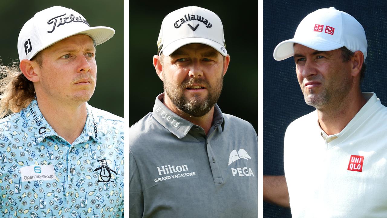 Cameron Smith, Marc Leishman and Adam Scott are three of 10 Aussies competing at the British Open. Picture: Getty