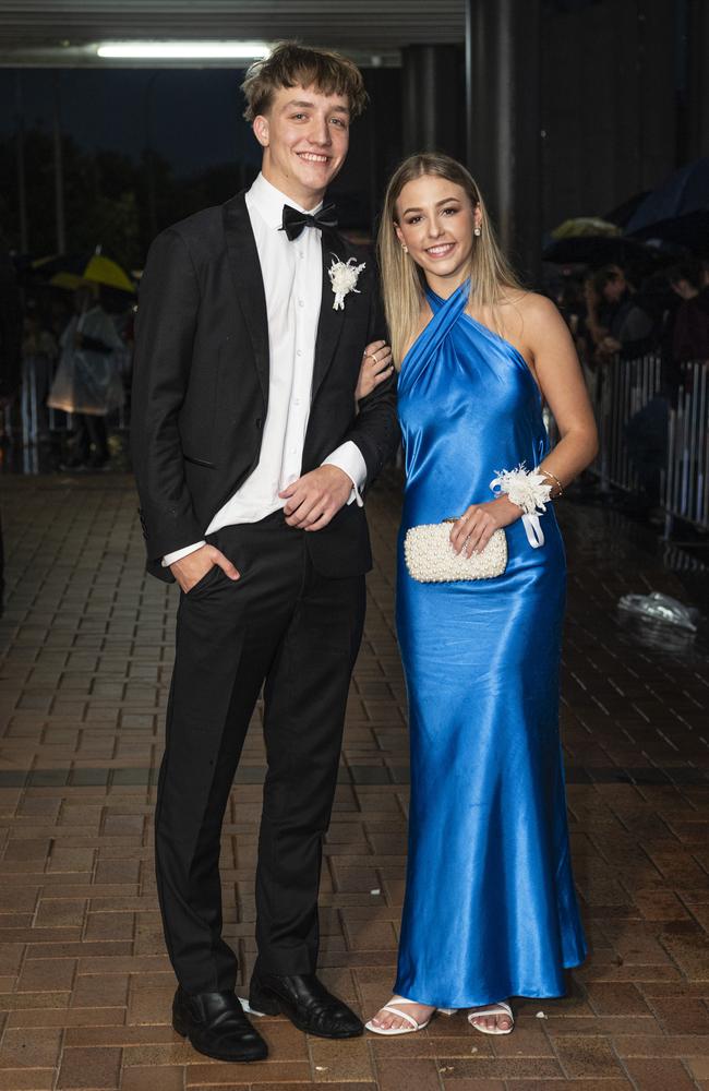 Jonothan Moffit and partner Ellie Jones at Toowoomba Grammar School formal at Rumours International, Wednesday, November 13, 2024. Picture: Kevin Farmer