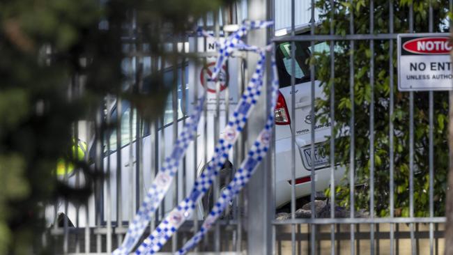 Scene at Auburn Soth Primary school where a car has crashed into a group of children resulting in the death of one child. Picture by Wayne Taylor 29th October 2024