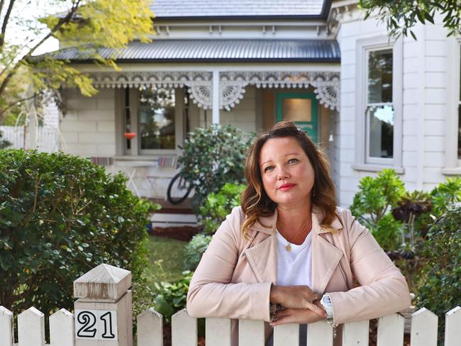 08/08/19 Shazzi Stewart at her Coburg home that she will be listing her home in Spring to coincide with the end of the AFL season. She believes spring will be a good time for buyers and sellers as more stock becomes made available. Aaron Francis/The Australian