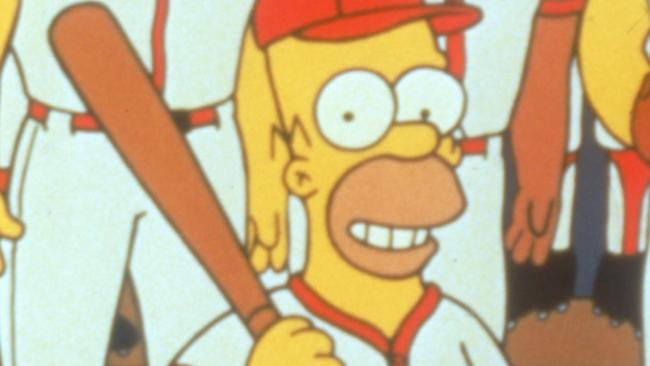 Homer Simpson is the latest inductee into the Baseball Hall of Fame. Credit: Artwork © 1991-1992 Fox and its related entities.