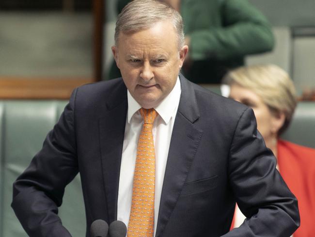 CANBERRA, AUSTRALIA-NCA NewsWire Photos DECEMBER 02 2020.QUESTION TIMEAnthony Albanese during Question Time in the House of Representatives. Question Time in the House of Representatives in Parliament House in Canberra.Picture: NCA NewsWire / Gary Ramage