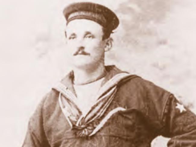 Young Albert Nichols, the bosun on the Titanic. Supplied.