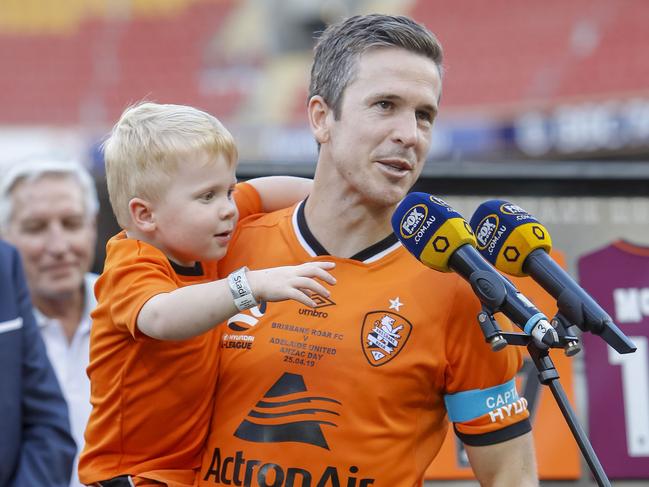 Matt McKay played his last match in the A-League on Thursday. 