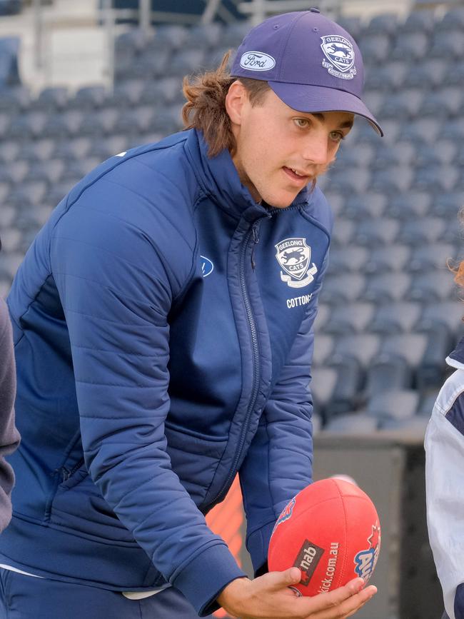 Jordan Clark is still outside Geelong’s best 22. Picture: Mark Wilson