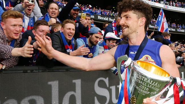 Tom Liberatore with the premiership cup. Picture: Mark Stewart