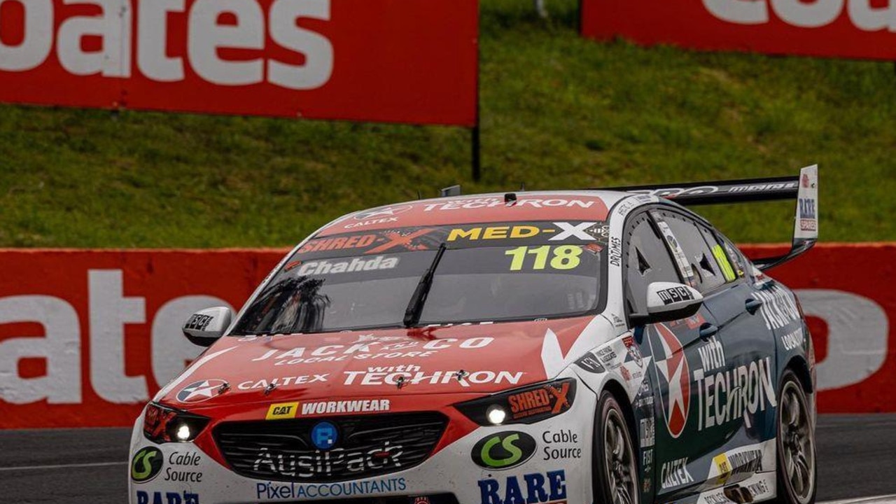 The rookie duo of Matt Chahda and Jaylyn Robotham at the Bathurst 1000.