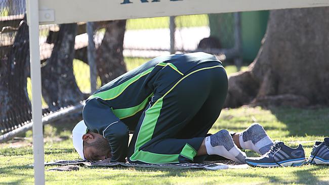 Australia’s Pakistan-born leg-spinner Fawad Ahmed is a devout Muslim