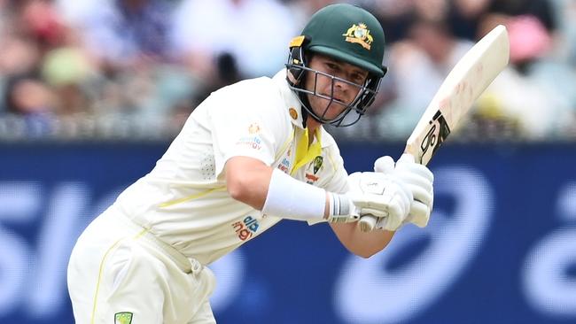 MELBOURNE, AUSTRALIA - DECEMBER 27: Marcus Harris of Australia bats during day two of the Third Test match in the Ashes series between Australia and England at Melbourne Cricket Ground on December 27, 2021 in Melbourne, Australia. (Photo by Quinn Rooney/Getty Images)