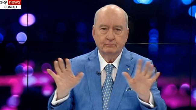 Alan Jones on Sky News. Picture: File