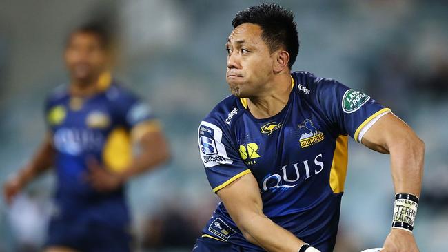 CANBERRA, AUSTRALIA - JULY 16: Christian Lealiifano of the Brumbies in action during the round 17 Super Rugby match between the Brumbies and the Force at GIO Stadium on July 16, 2016 in Canberra, Australia. (Photo by Mark Nolan/Getty Images)