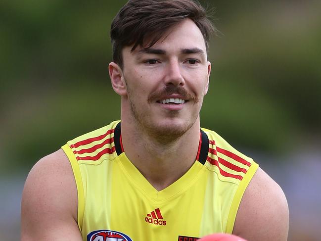 Michael Hibberd during Essendon Bombers AFL training at the True Value Solar Centre on Monday, November 23, 2015, in Tullamarine, Victoria, Australia. Picture: Hamish Blair