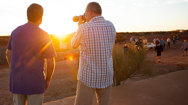 A sunrise stop at Marla is a highlight of The Ghan journey.