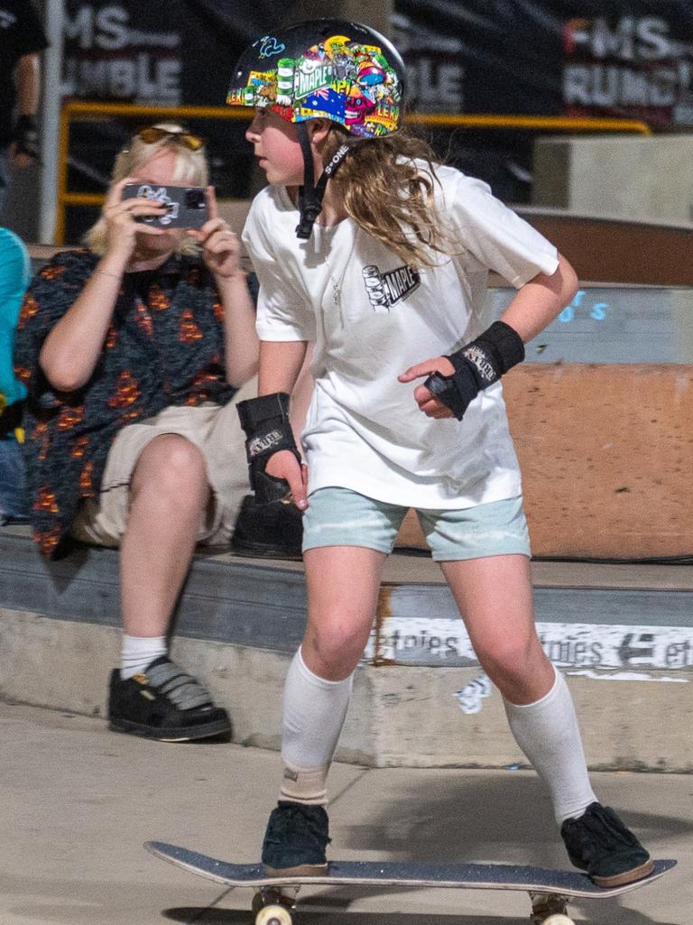 Tayah Payne at Rumble On The Reef Sugar Bowl Skatepark Saturday 23 September 2023 Picture:Michaela Harlow