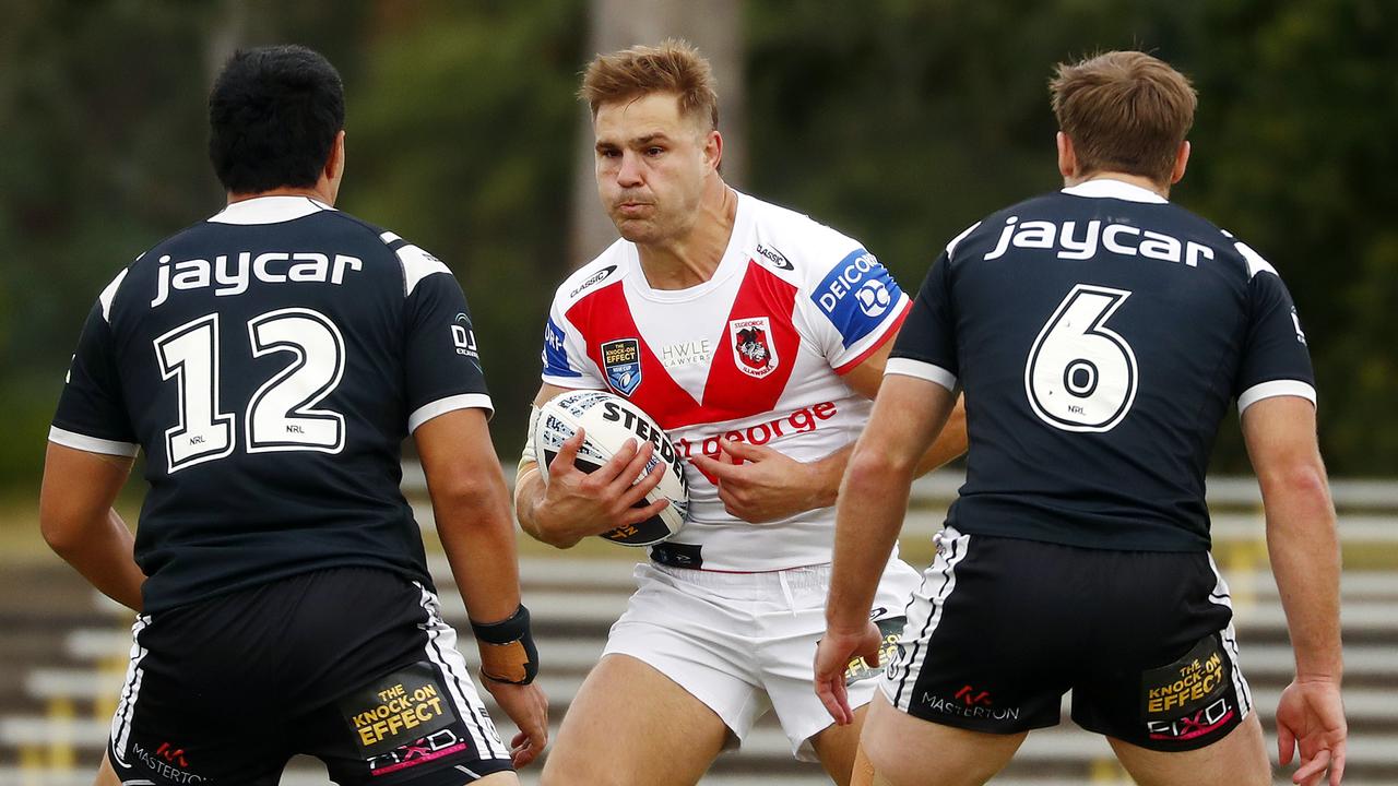 Jack de Belin played 45 minutes for the Dragons on Saturday. Picture: Sam Ruttyn