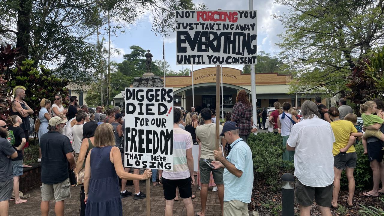 Douglas Shire council: Anti-vaccine mandate protesters make emotional ...