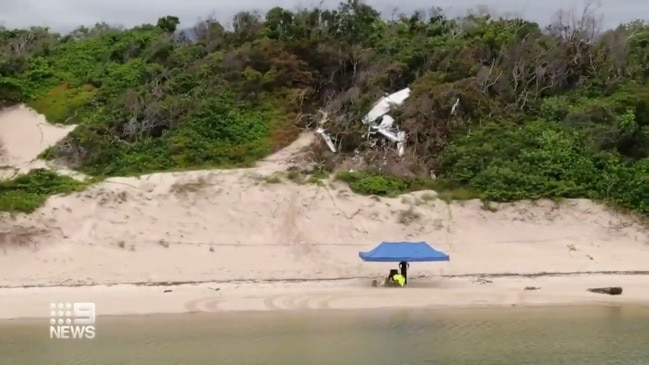 Aerial footage of Lockhart River plane crash site (9 News)