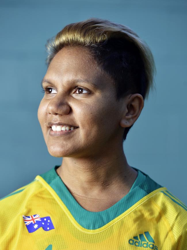 Larissa Chambers preparing for the World Junior Athletics championships. Picture: Claudia Baxter