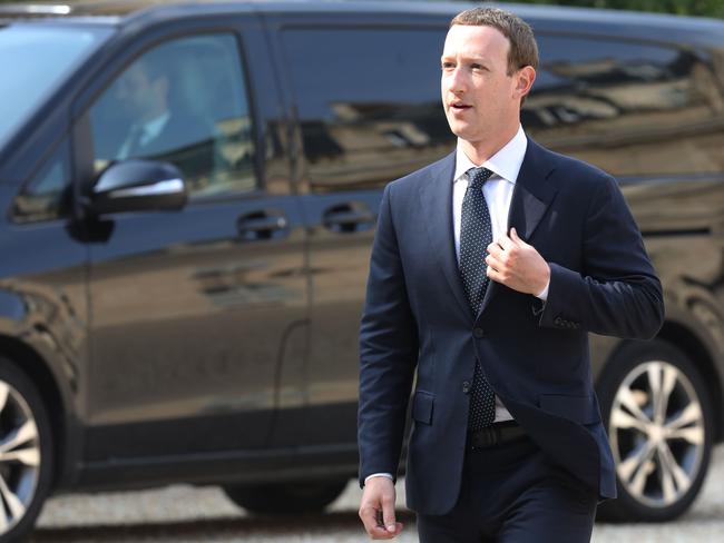 Facebook founder and chief executive Mark Zuckerberg. Picture: AFP