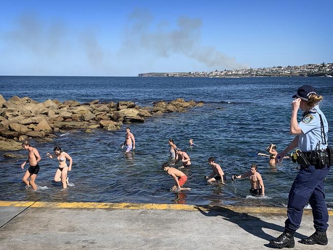 Police have closed Clovelly beach over concerns beachgoers were not observing COVID-19 social distancing measures. Picture: Getty