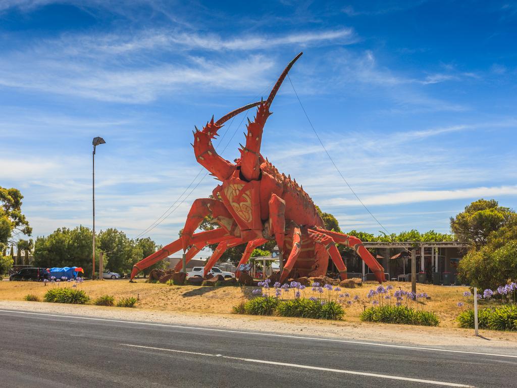 One of Australia’s iconic and much-loved ‘big things’, the giant red lobster stands proud here in the town of Kingston SE. These kitschy oversize outdoor sculptures can be found dotted around the country and are an essential photo pit stop on road trips. Picture: Photodigitaal.nl/Shutterstock