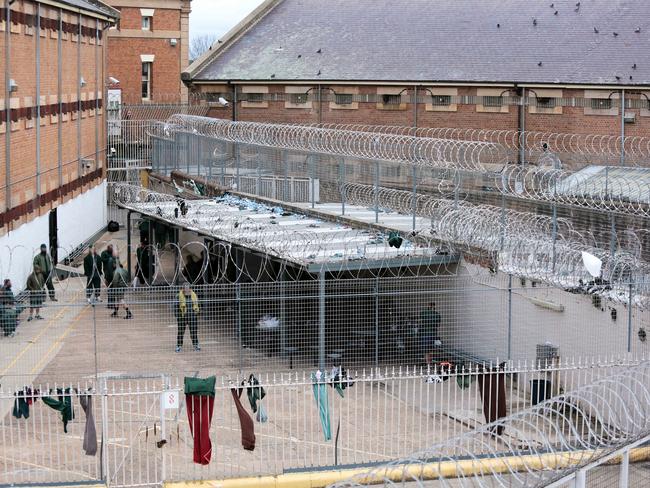 Inmates are separated across 12 yards at Goulburn Correctional Centre. Picture: Tim Hunter