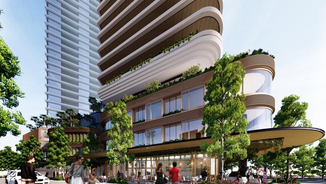 Concept image of Traders in Purple’s planned development at 1 Redcliffe Pde.