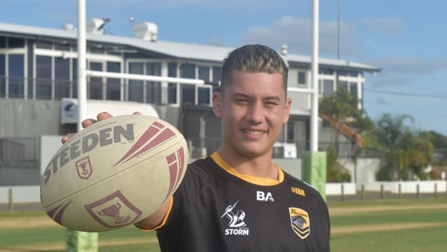 Sunshine Coast Falcons Mal Meninga Cup player for 2023, Mason Kira. Picture: Patrick Woods