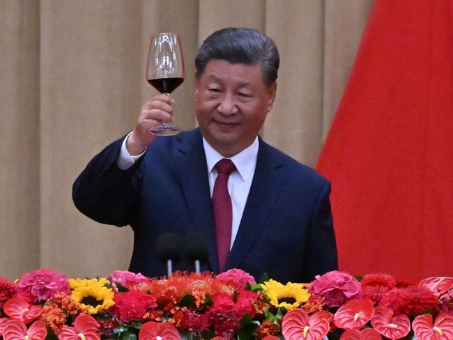 On Tuesday, the Kremlin praised Russia-China relations as a ‘genuine example’ of cooperation and said they were ‘at their highest point’. Picture: AFP.