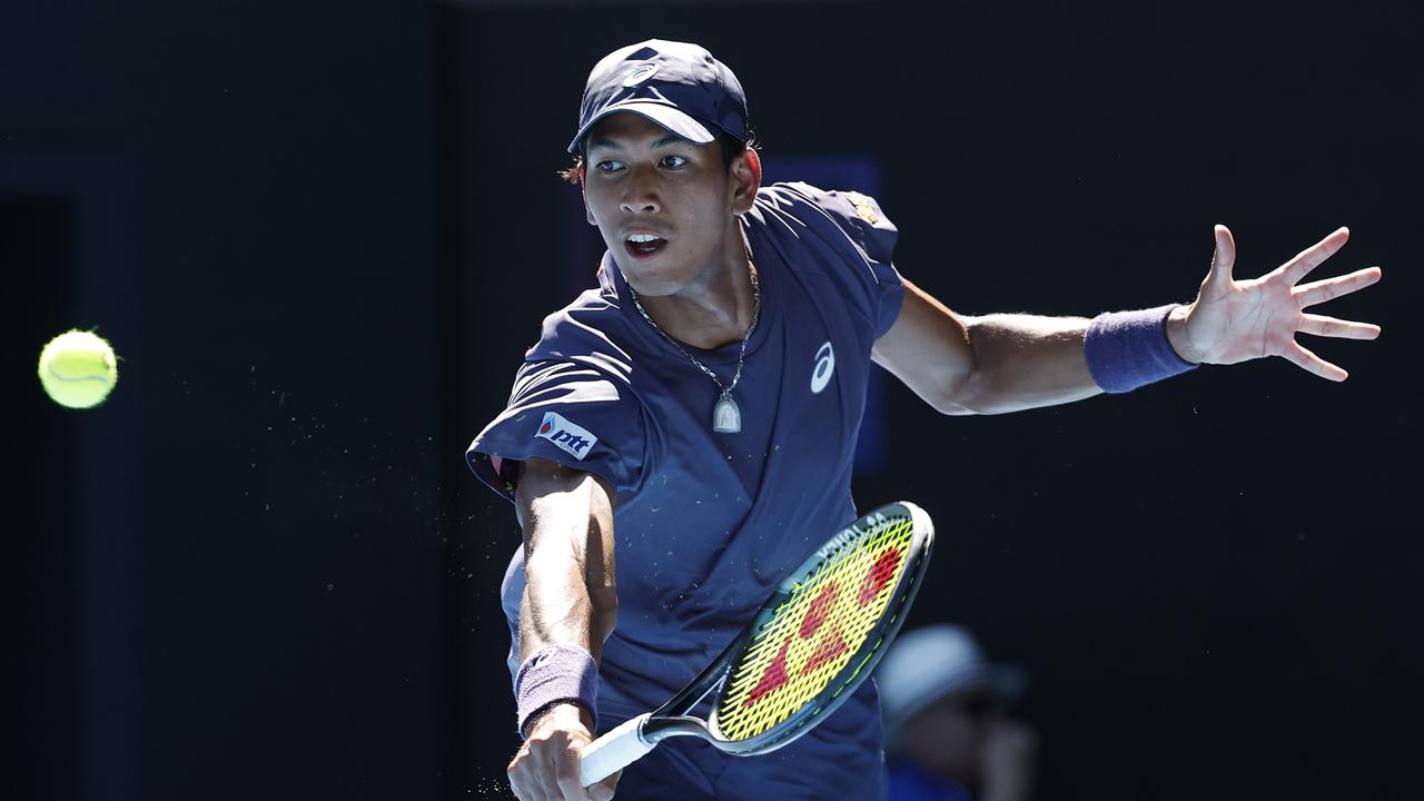 Medvedev won the match against Samrej in an intense five sets. Picture: Daniel Pockett/Getty Images)