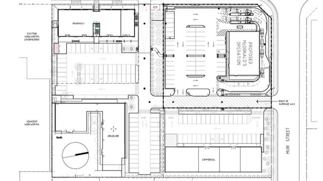 Proposed development site at Medowie for a McDonalds and other businesses such as childcare centre and pharmacy. Elton Consulting